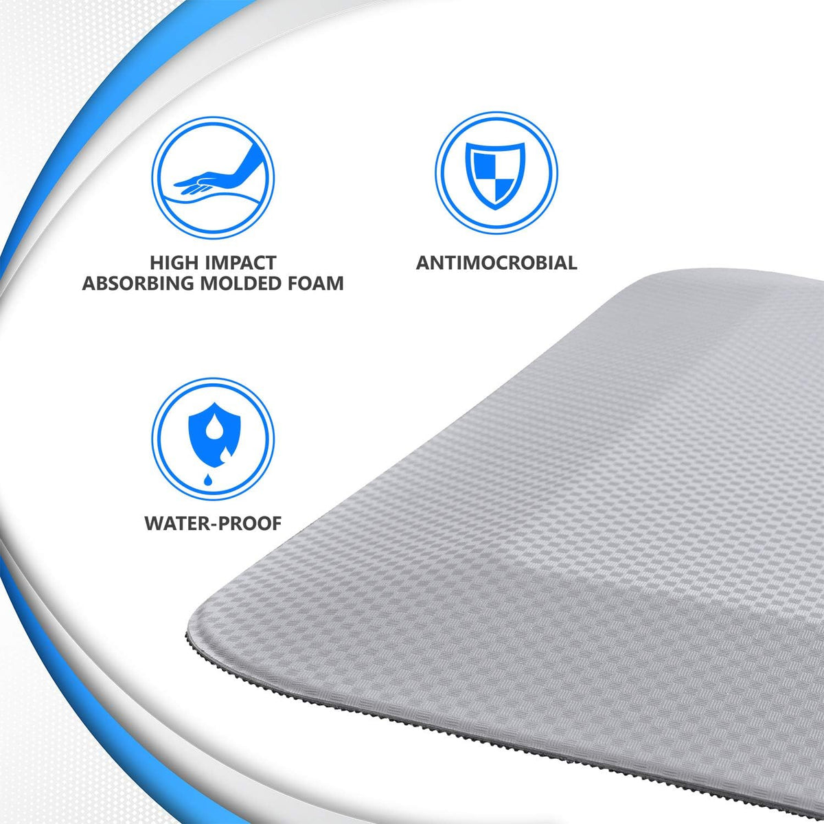 Bedside Floor Mats Non-Slip Beveled Edge E55235