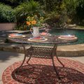 Oval Cast Aluminum Dining Table O271