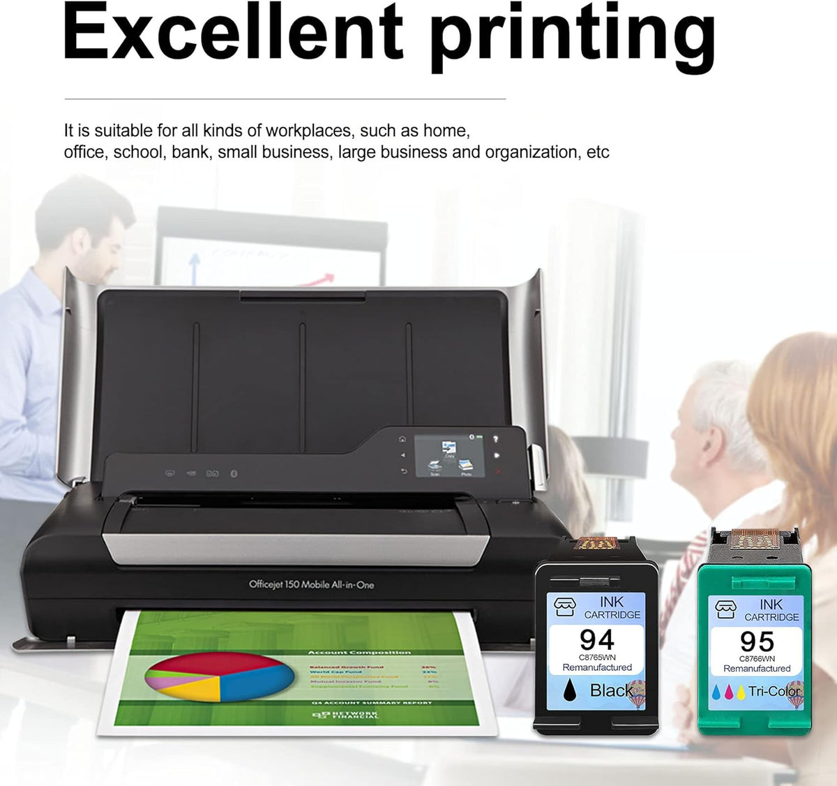 4 Pack Remanufactured Ink Cartridge Replacement C3927