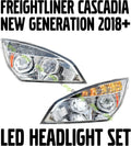 Full LED Headlight Set Left Right Pair F43065