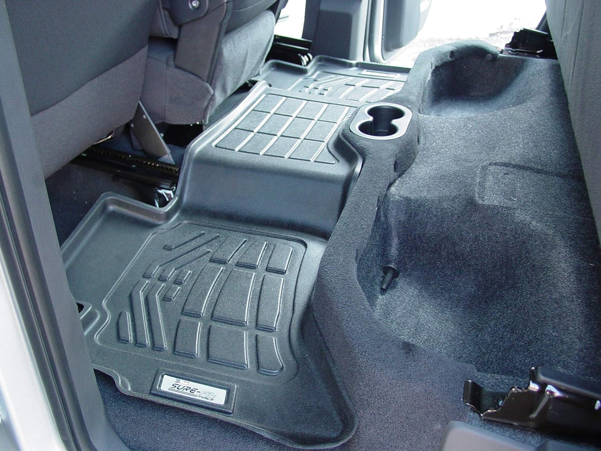 Black Front & Second Row Floor Mats I342