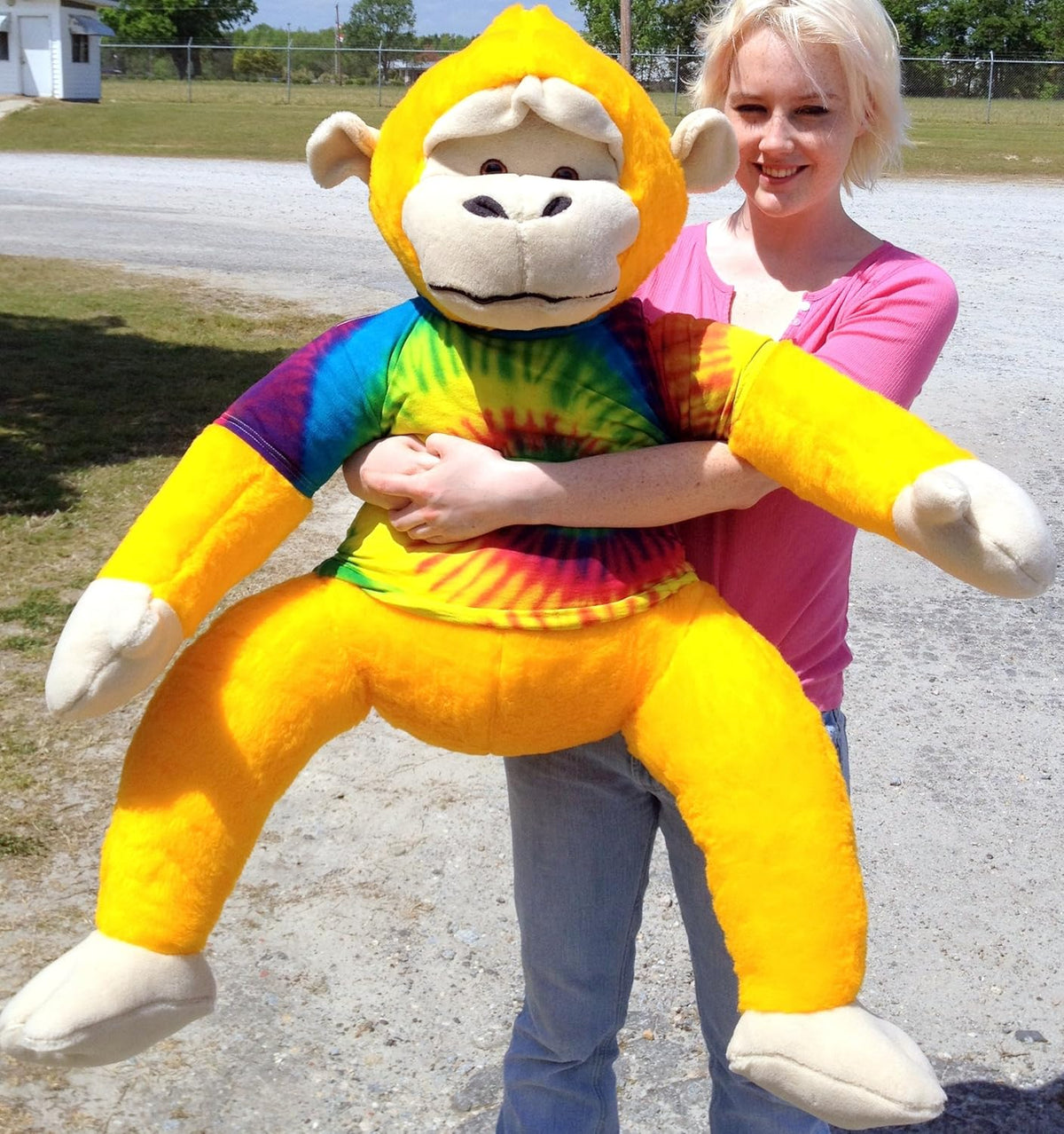 Yellow Plush Monkey 40-inches Tall E790