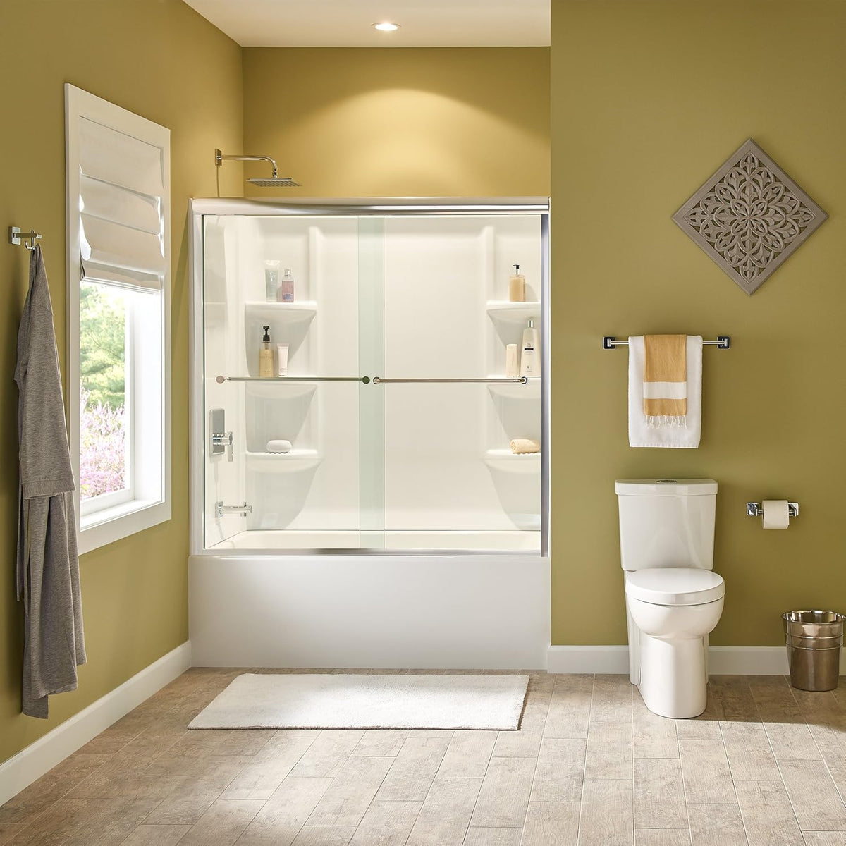 White Bathtub Wall Set V10758