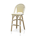 Natural Tone Patio Bar Chairs Set of 2 D77771