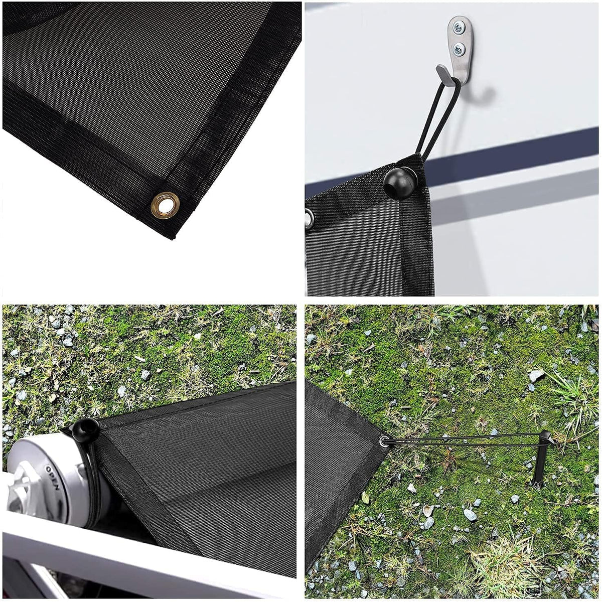 RV Camper Awning Sun Shade Screen 9' X 15' U52590