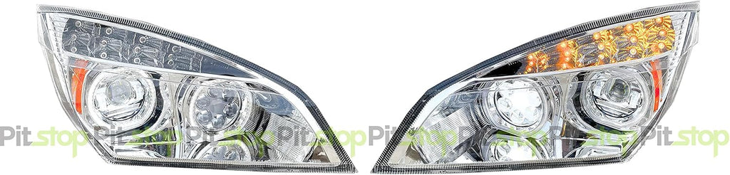 Full LED Headlight Set Left Right Pair F43065