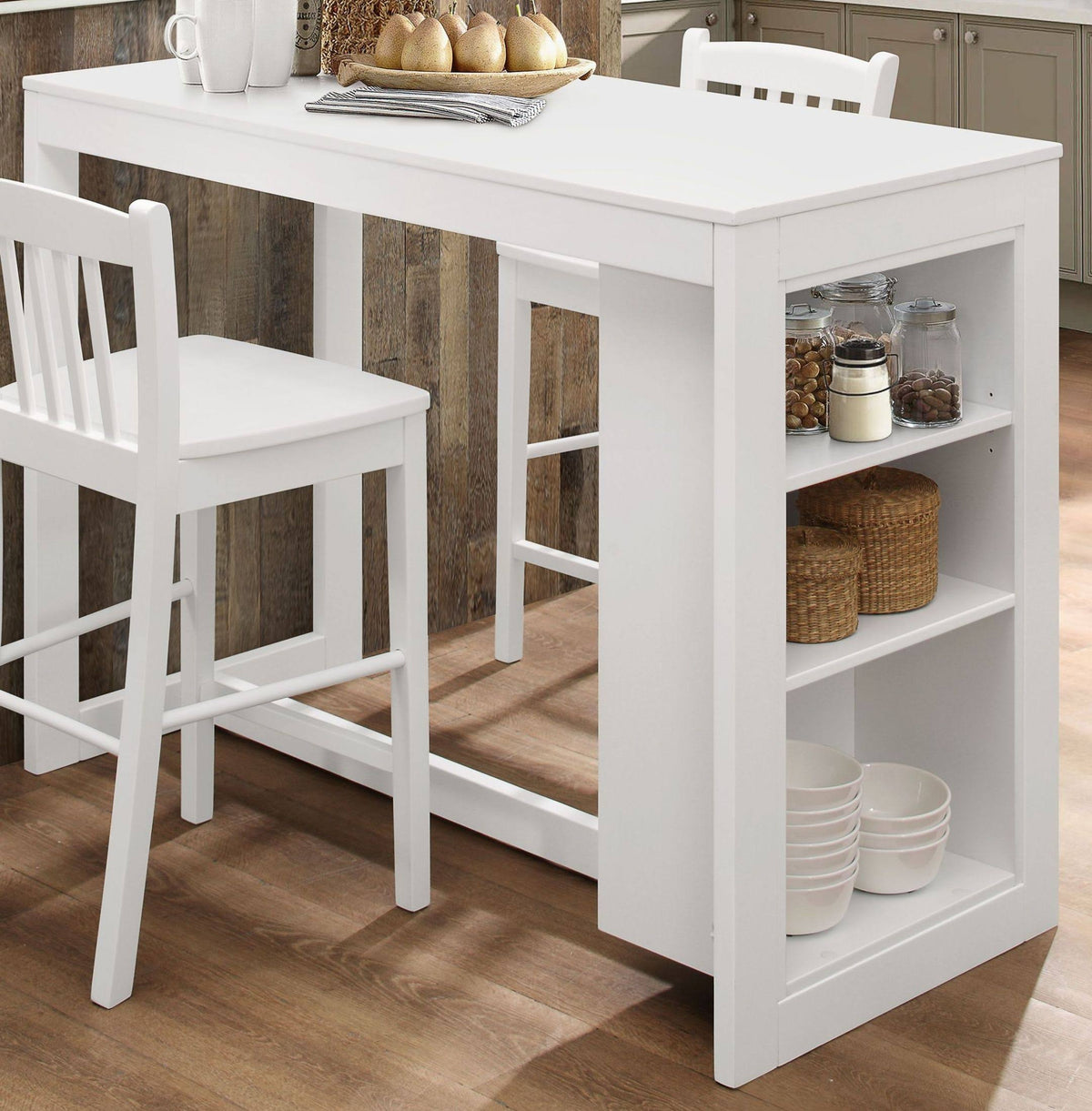 White Counter Height Dining Table H32104