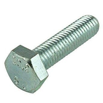 M8-1.25 x 20mm Zinc Plated Steel Hex Head Bolts I84814