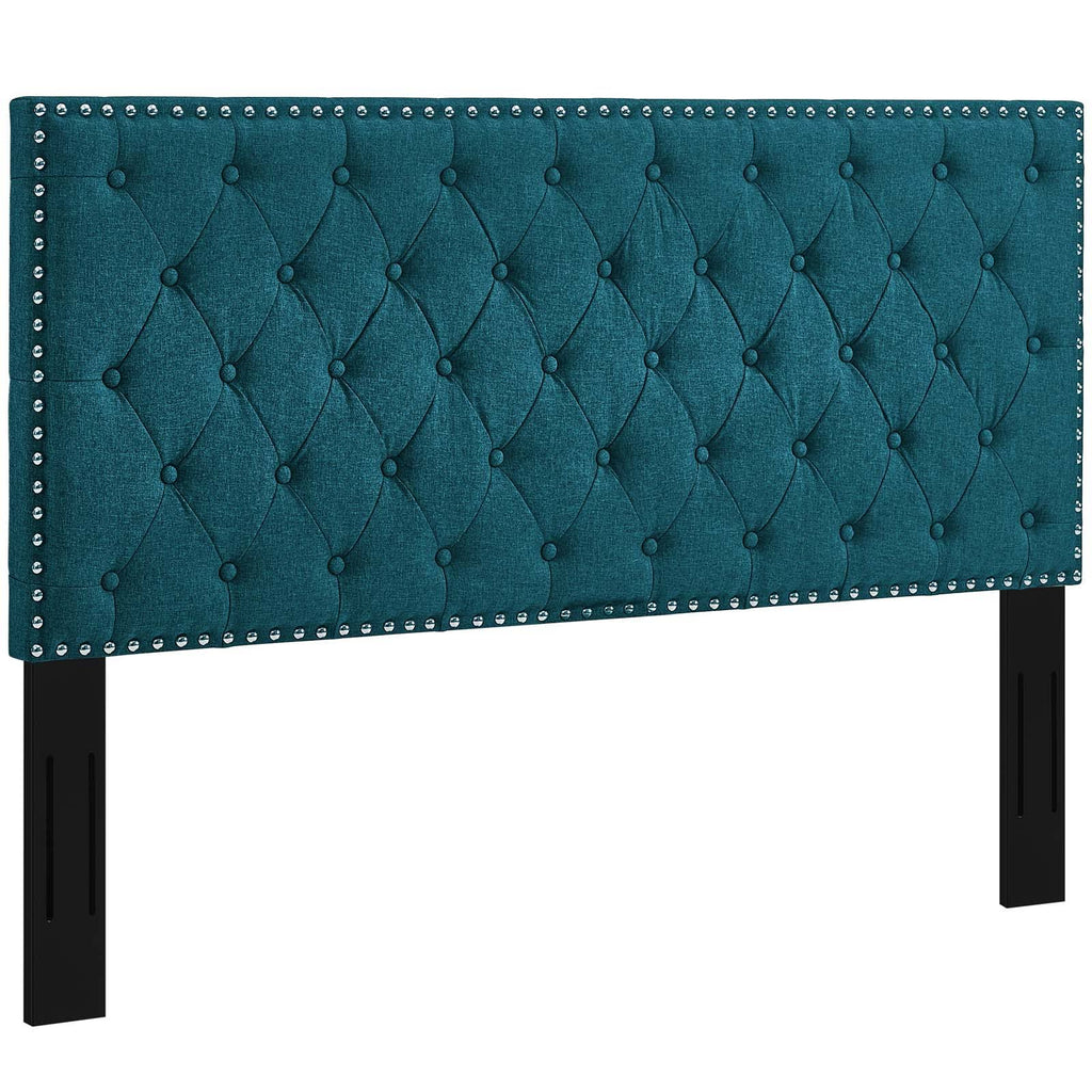 King and California King Upholstered Linen Fabric Headboard Z632