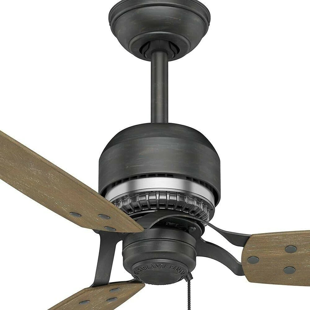 52 in. Aged Steel Ceiling Fan G171