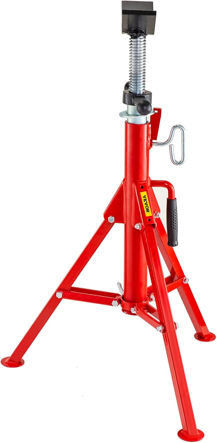 Adjustable Folding Steel Pipe Stands 28-52 Inch 2500 LB Pack of 2 I84309