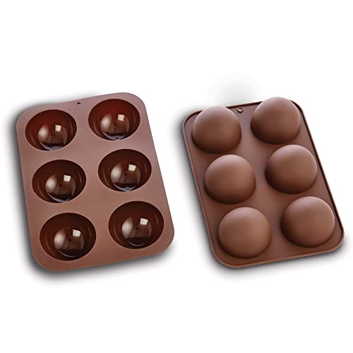Non-Stick Silicone Semi Sphere Forms Set of 2 O6351