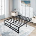 Queen Size Black Metal Bed Frame T71447