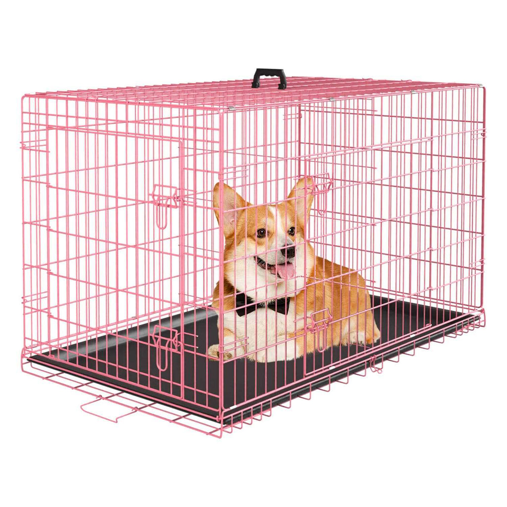 Large Metal Dog Crate Kennel with Divider Y200