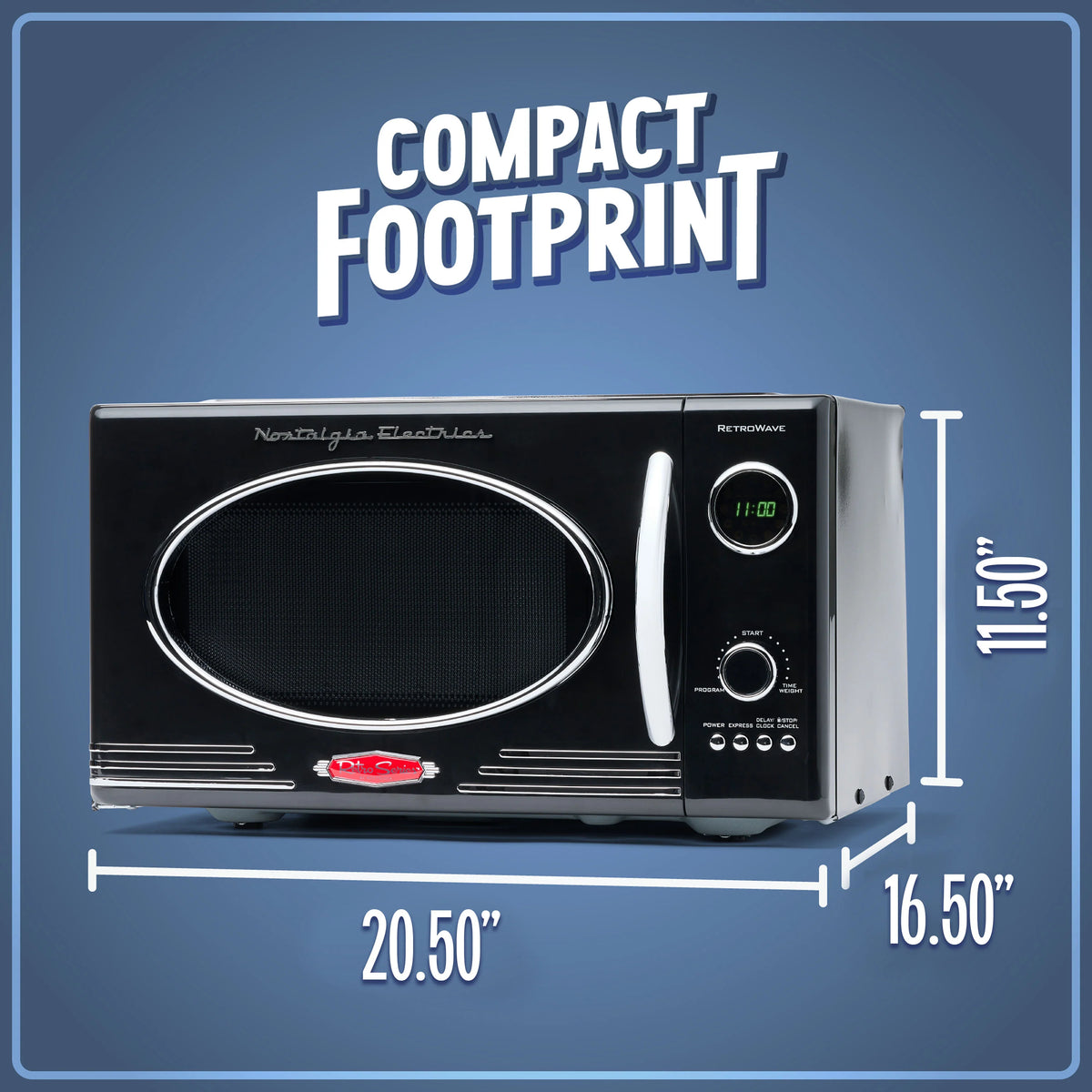 0.9 Cubic Foot 800-Watt Black Countertop Microwave Oven C9754