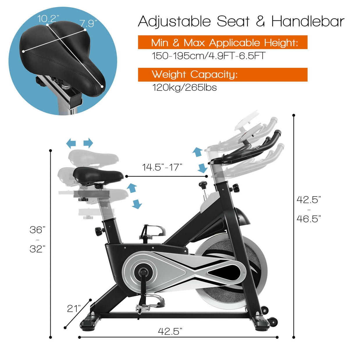 Stationary Exercise Bike B16082