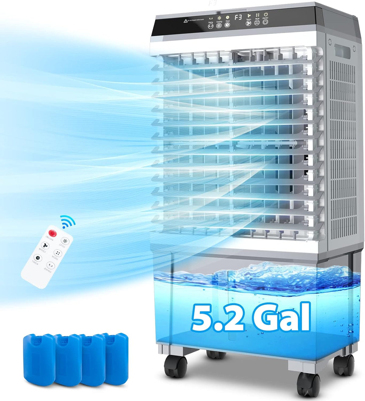 1800 CFM Evaporative Air Cooler with Remote Control N11563