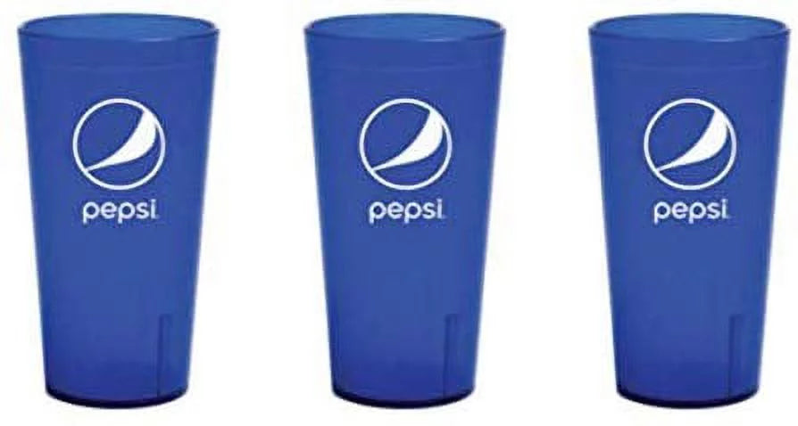 Blue 24 oz Plastic Tumblers Cups W927