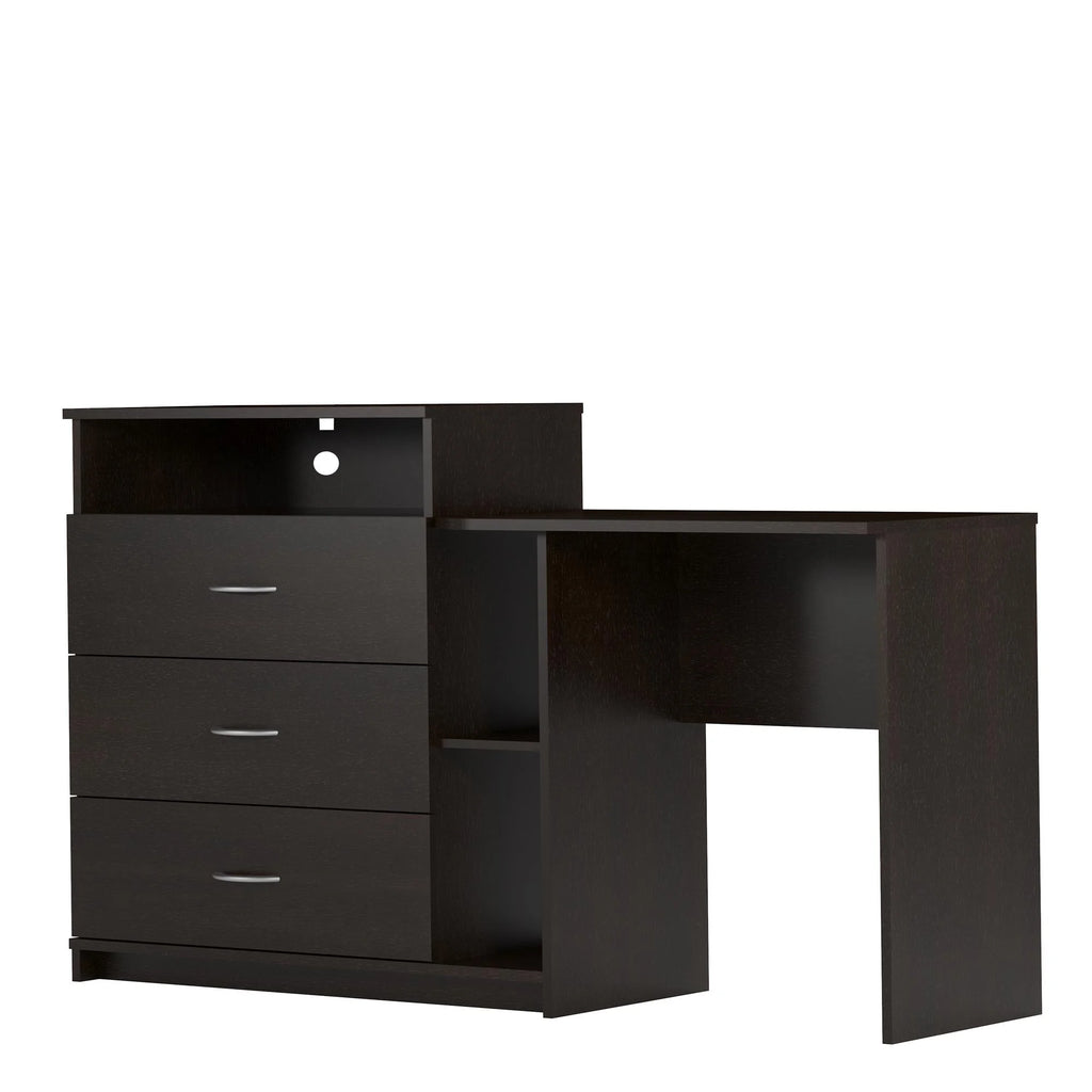 Espresso 3 in 1 Media Dresser and Desk Combo P625268