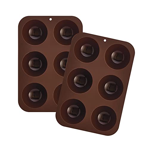 Non-Stick Silicone Semi Sphere Forms Set of 2 O6351
