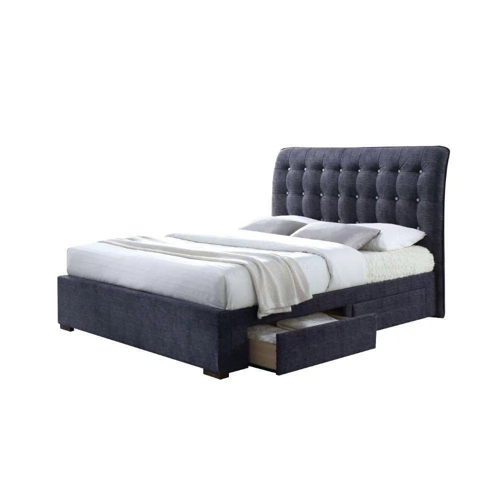 Dark Gray King 6pcs Bedroom Set M268331