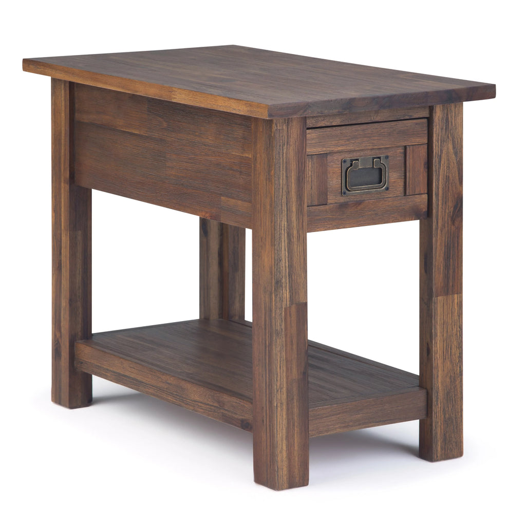 14 inch Wide Rustic Narrow Side Table Y604485