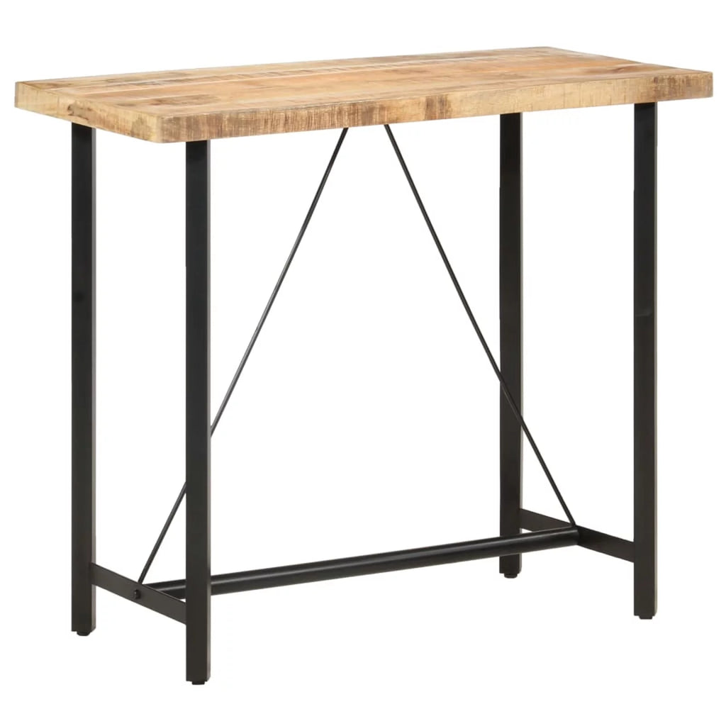 Rough Mango Wood Counter Height Pub Table S68999
