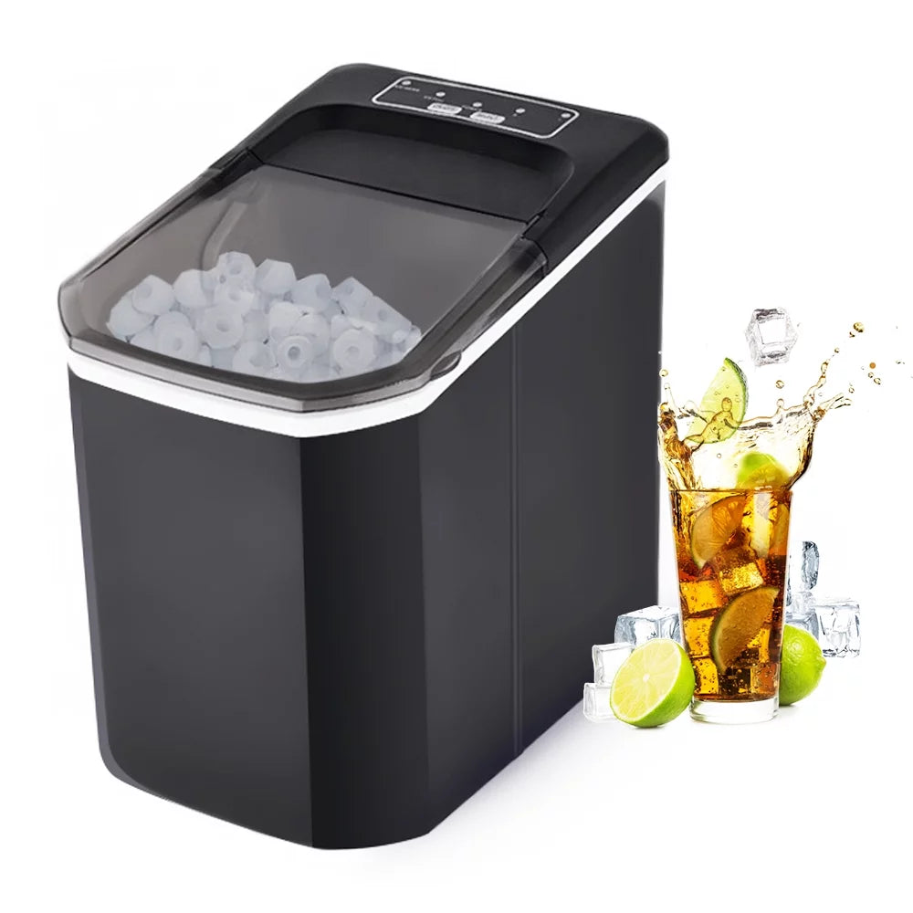 Countertop Ice Maker 26lbs Self-Cleaning Ice Machine with Basket V6555