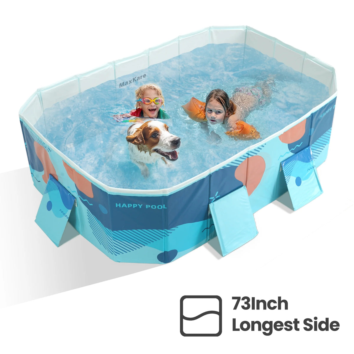 Foldable Swimming Pool Blue Y1968