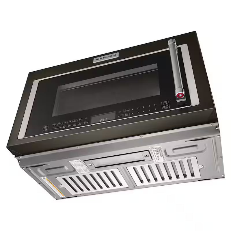 1800-Watt Over the Range Microwave with Air Fry in Black Stainless Steel V4693