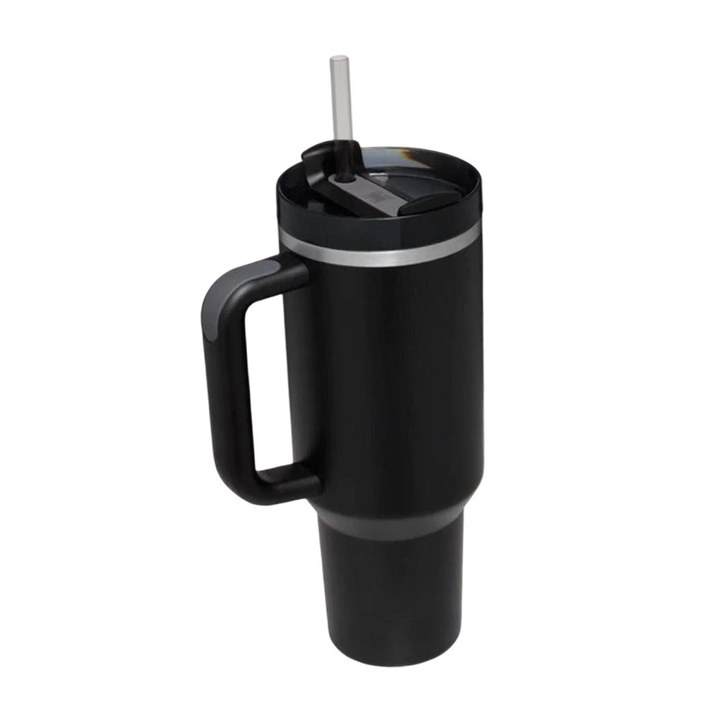 40oz Tumbler with Handle Lid and Straw D39364