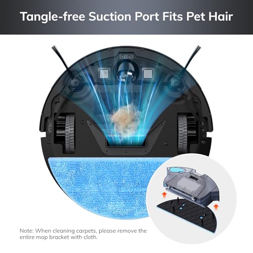 Robot Vacuum Cleaner, Tangle-Free Suction, 120 Mins Runtime, Self-Charging X912