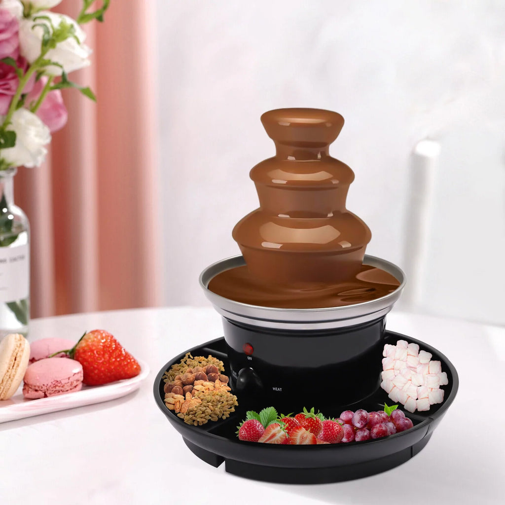 3 Tiers Stainless Steel Chocolate Fondue Fountain X823