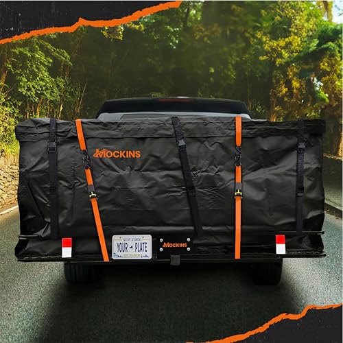 70"x30"x6" Folding Trailer Hitch Cargo Carrier Set with 40 Cu Ft Waterproof Storage Bag F714
