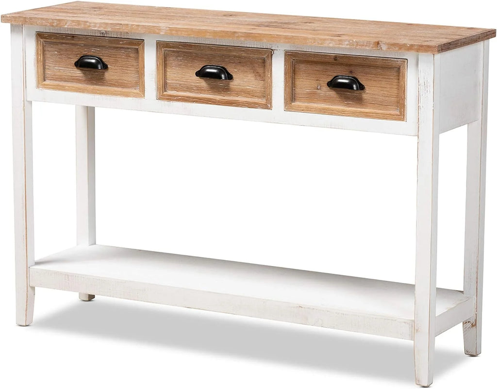 White Oak Console Tables O402767