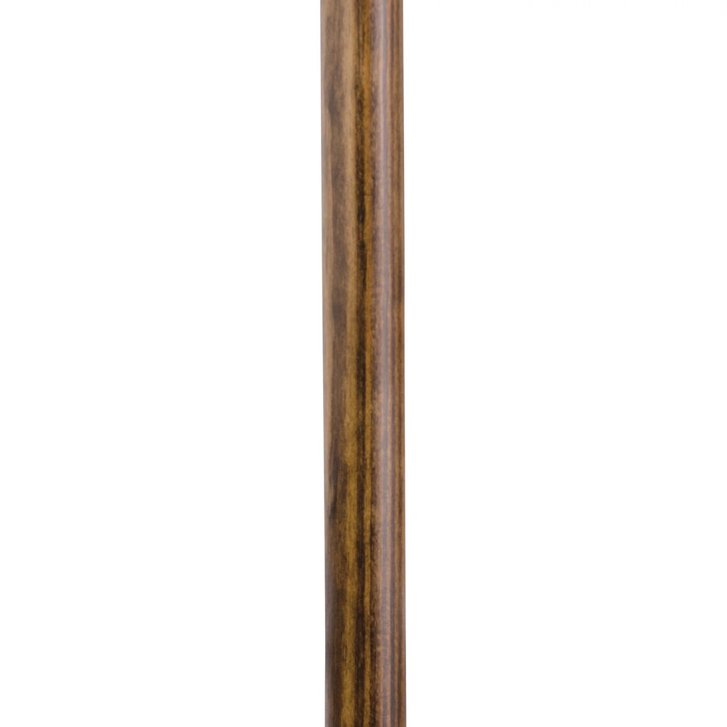 55" Pine Wood Walking Stick Trekking Pole, Brown Q888
