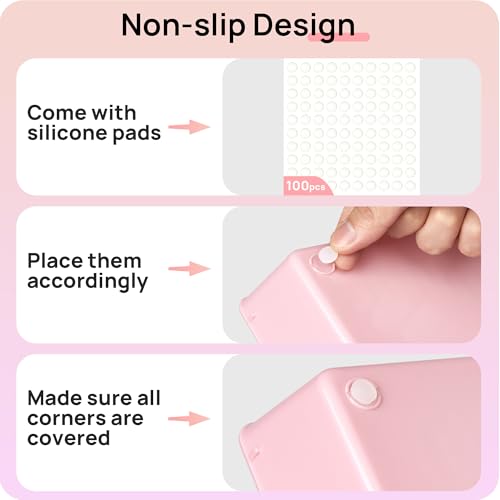 25 PCS Clear Plastic Drawer Organizers Set H269