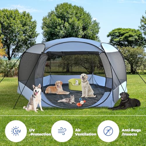 XLarge Popup Portable Dog House with Canopy Y99090