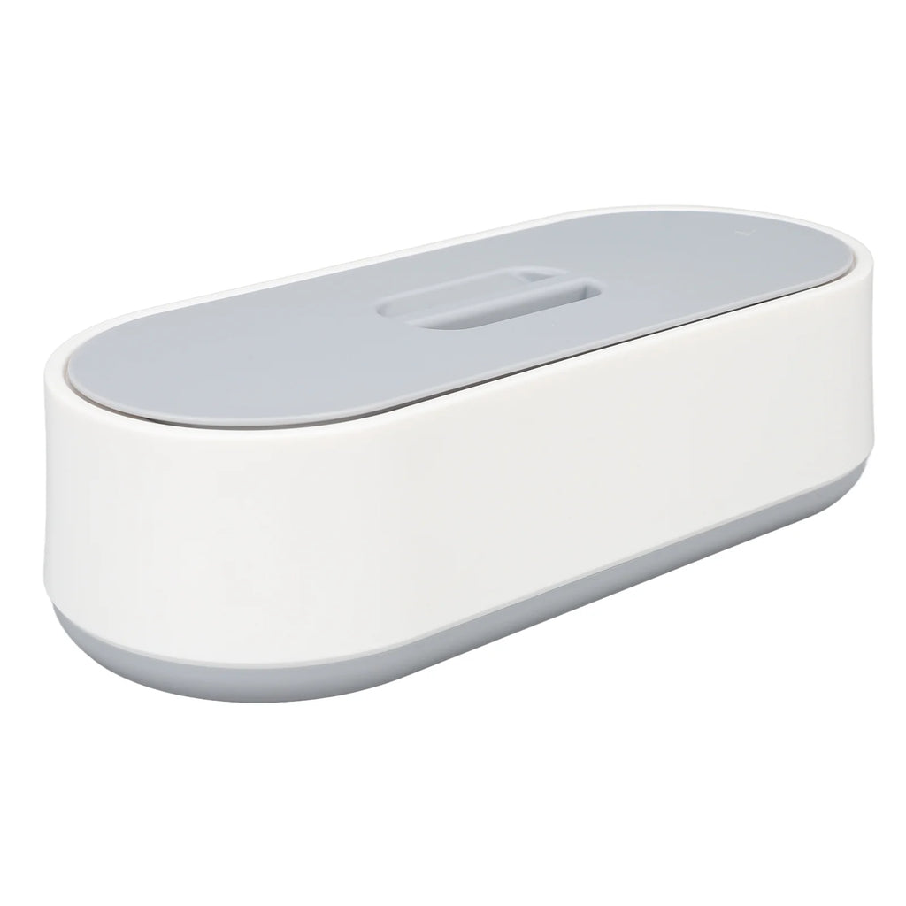 White and Grey Portable Ultrasound Cleaner D2218