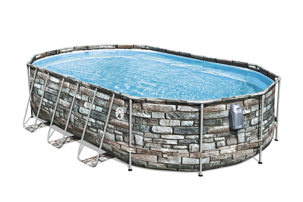 20' Power Steel Oval Above Ground Pool P34903