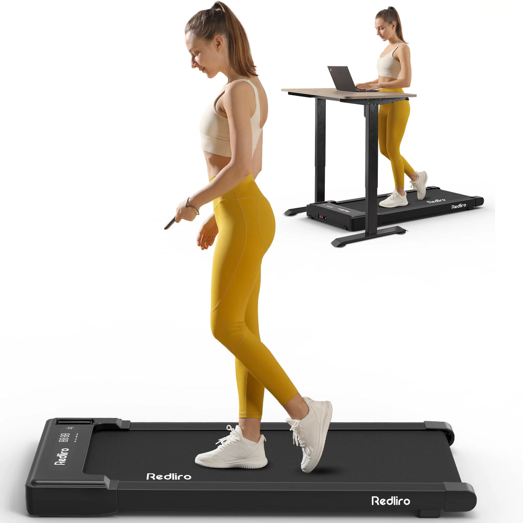 White 2.25HP Walking Pad Treadmill Q8063