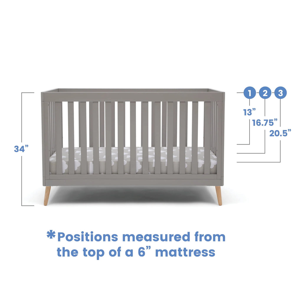 4-in-1 Convertible Baby Crib R126650