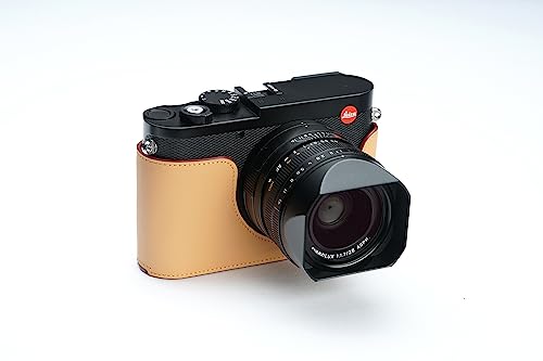 Handmade Genuine Leather Half Camera Case with Hand Strap U35649