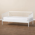 White Wood Twin Size Spindle Daybed E7753