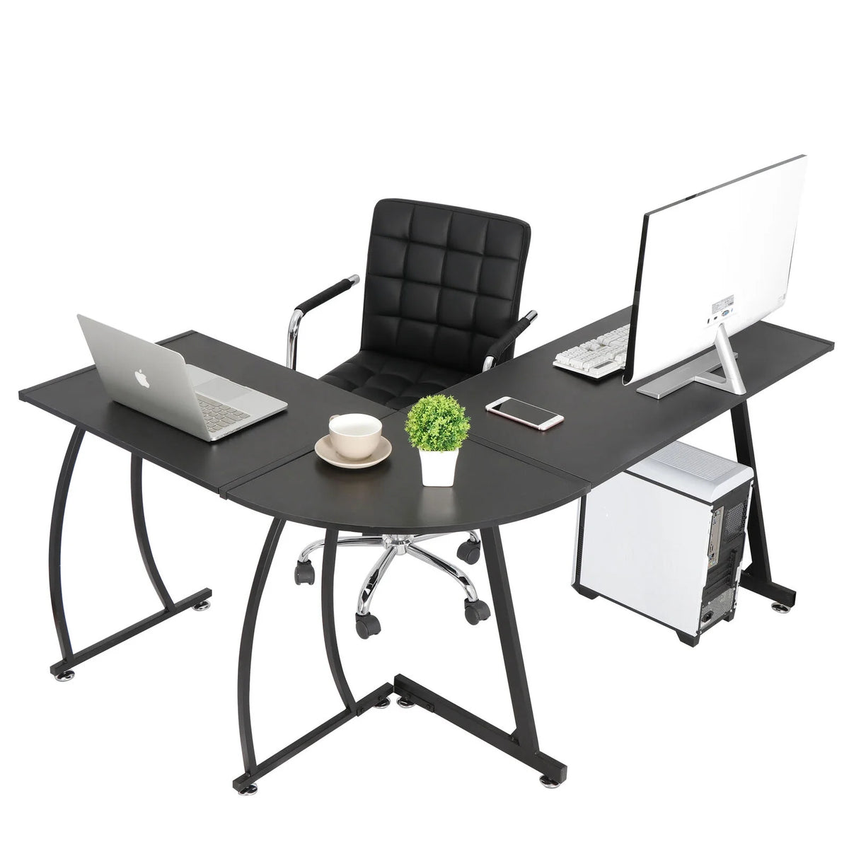 L Shaped Corner Gaming Desk 58" U76671