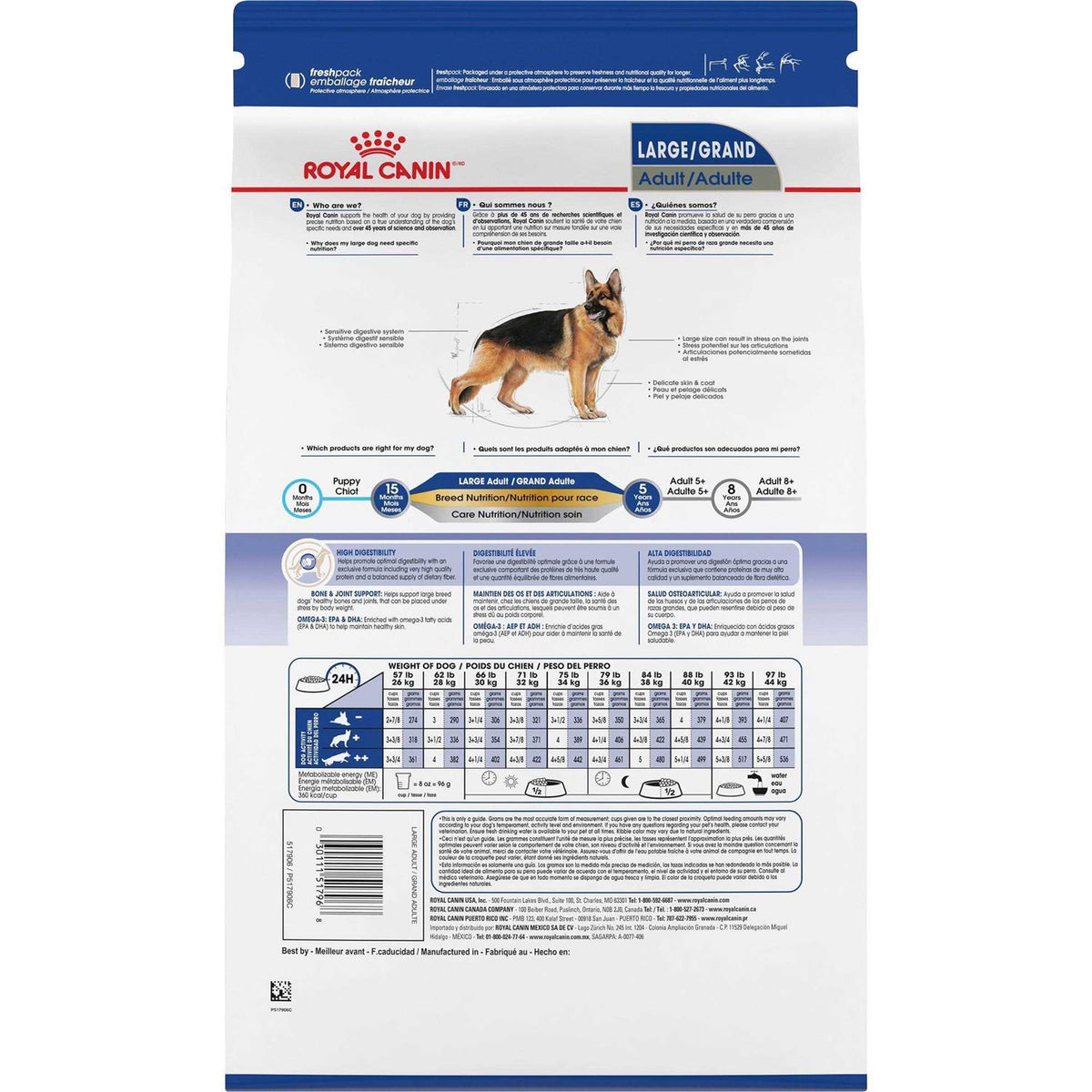 Large Breed Adult Dog Dry Food A328978