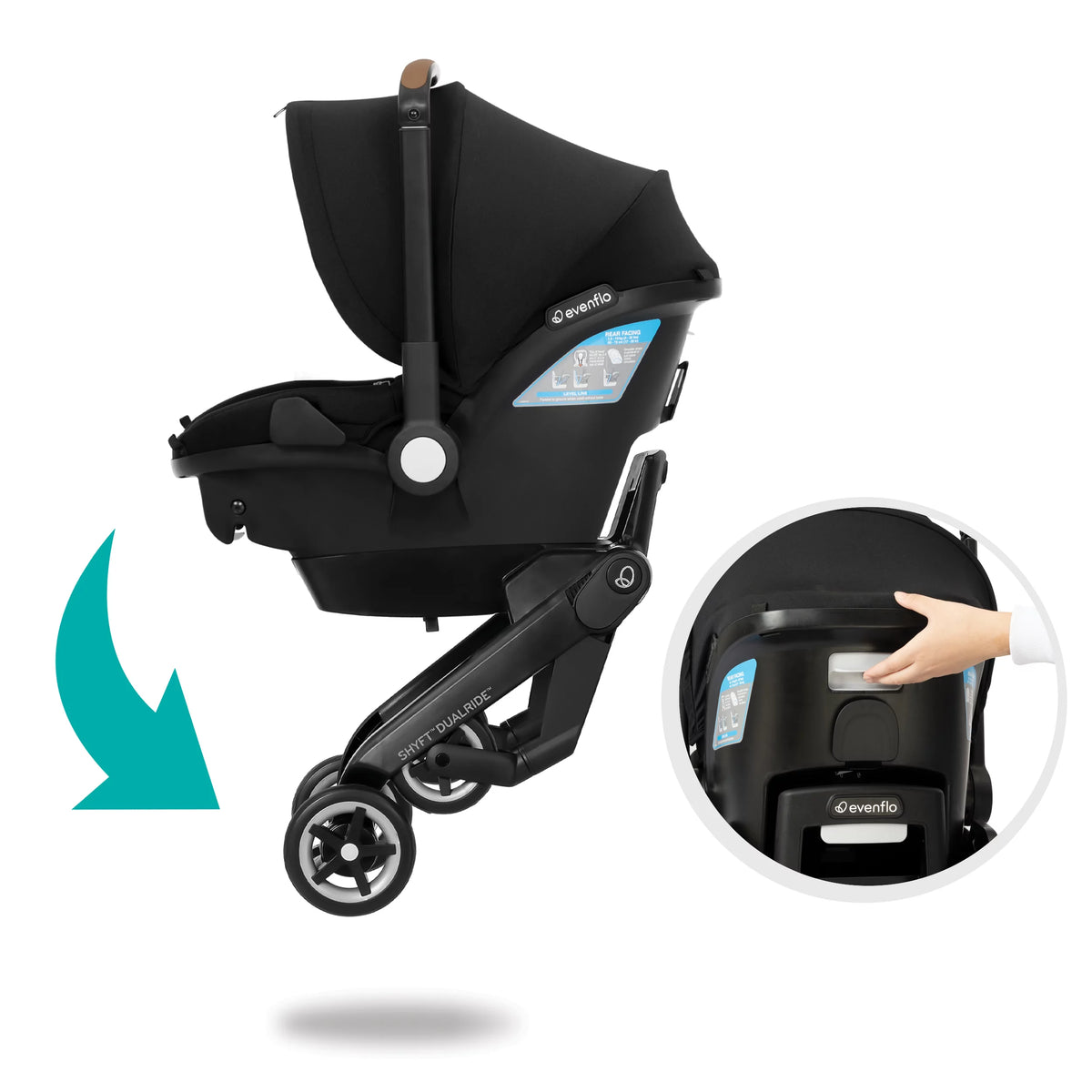 Infant Car Seat and Stroller Combo Q8406