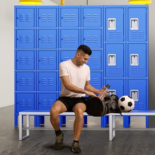 9 Door Black Steel Storage Locker with Lock M51512