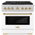 36 5.2 cu. ft. Gas Range with Convection Gas Oven in Stainless Steel M612