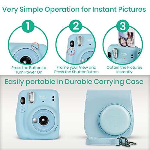 Charcoal Gray Instant Camera with Instant Film and Accessories E2880